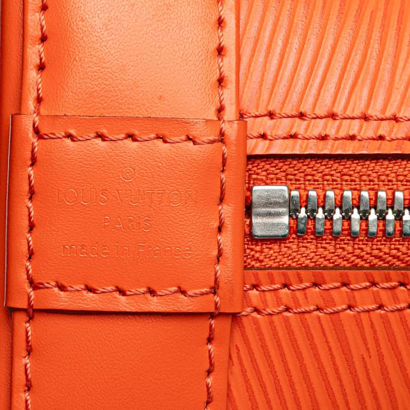 Louis Vuitton Epi Alma BB Orange Leather Good condition - Box View