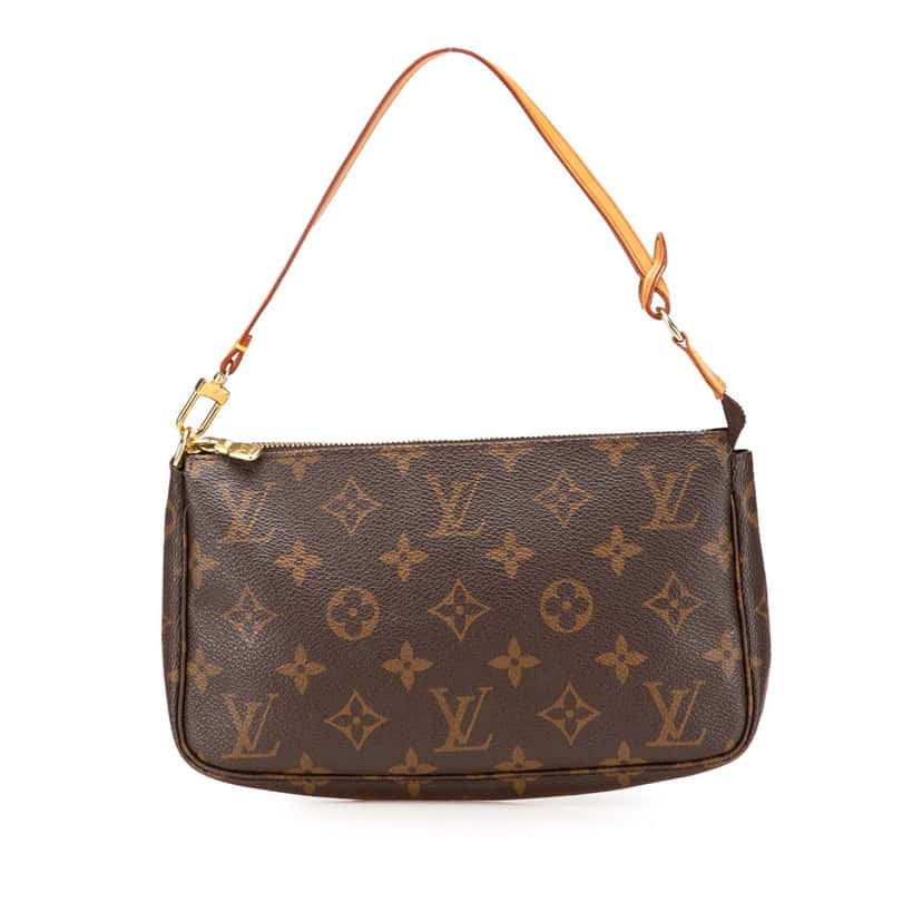 Louis Vuitton Monogram Pochette Accessoires Brown Canvas Good condition - Front View