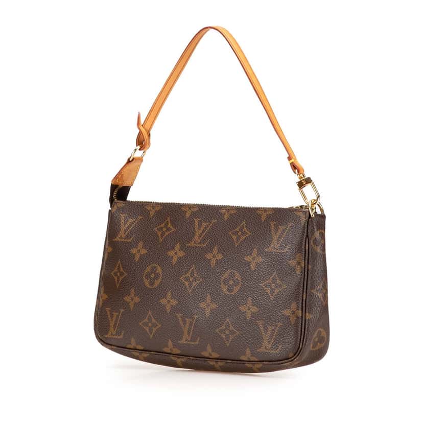 Louis Vuitton Monogram Pochette Accessoires Brown Canvas Good condition - Back View
