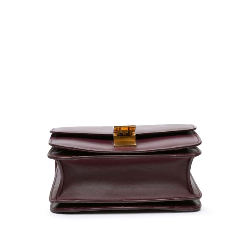Celine Small Calfskin Classic Box Red Leather Good condition - Inside View