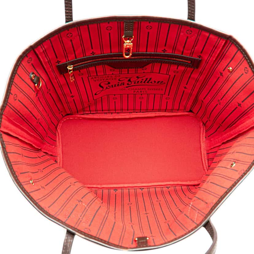 Louis Vuitton Damier Ebene Neverfull MM Brown Canvas Good condition - Model View