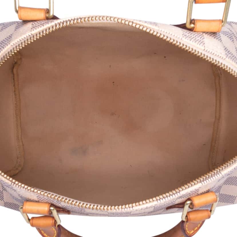 Louis Vuitton Damier Azur Speedy 30 White Canvas Good condition - Model View