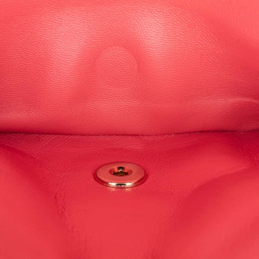 Chanel Medium Classic Chevron Lambskin Double Flap Pink Leather Good condition - Box View