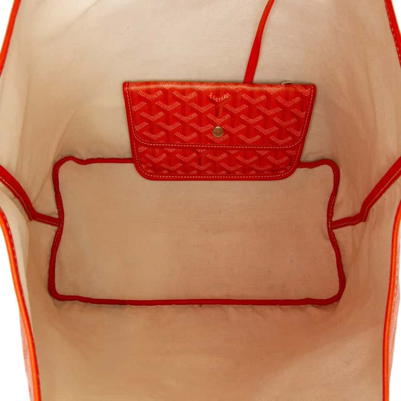 Goyard Goyardine Saint Louis PM Orange Canvas Good condition - Model View