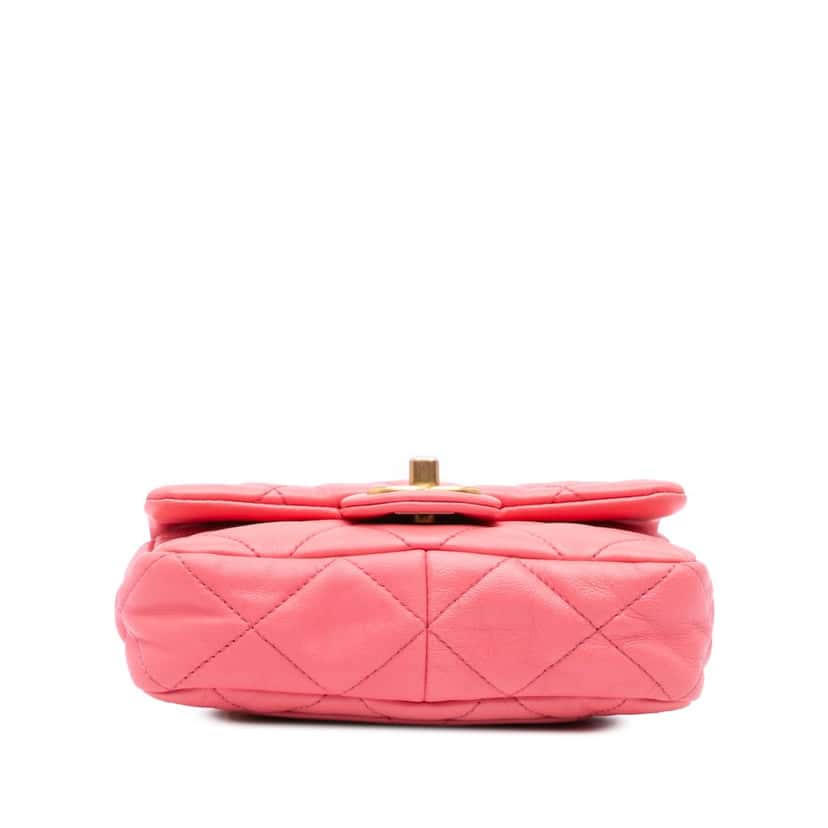 Chanel Mini Quilted Lambskin Funky Town Flap Pink Leather Very good condition - Inside View