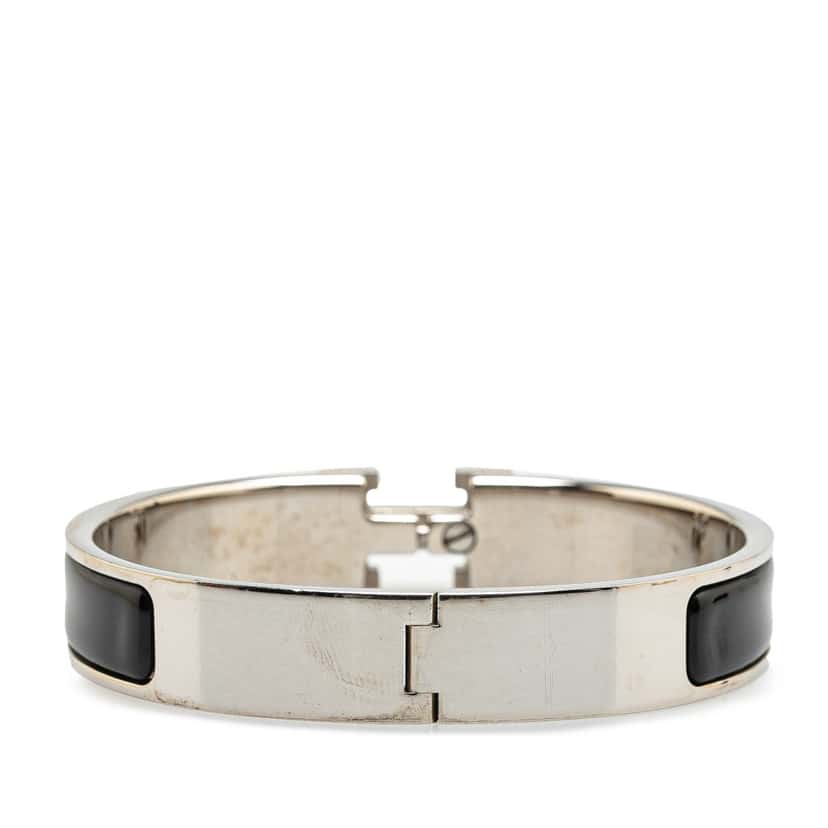 Hermès Narrow Enamel Clic H Bracelet PM Black Good condition - Inside View