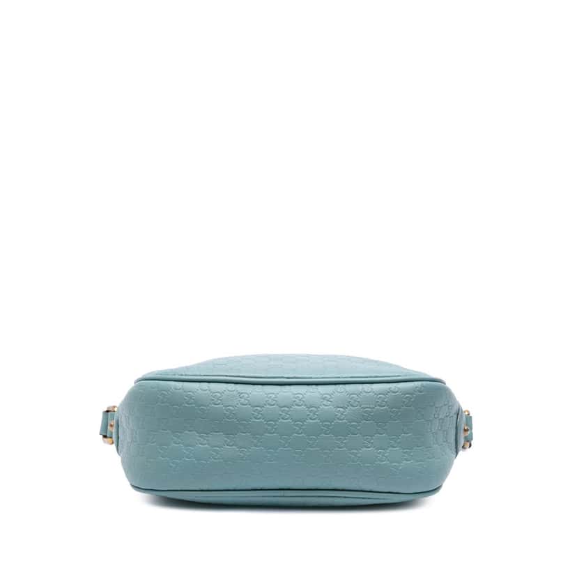 Gucci Microguccissima Sunshine Disco Camera Bag Blue Leather Good condition - Inside View