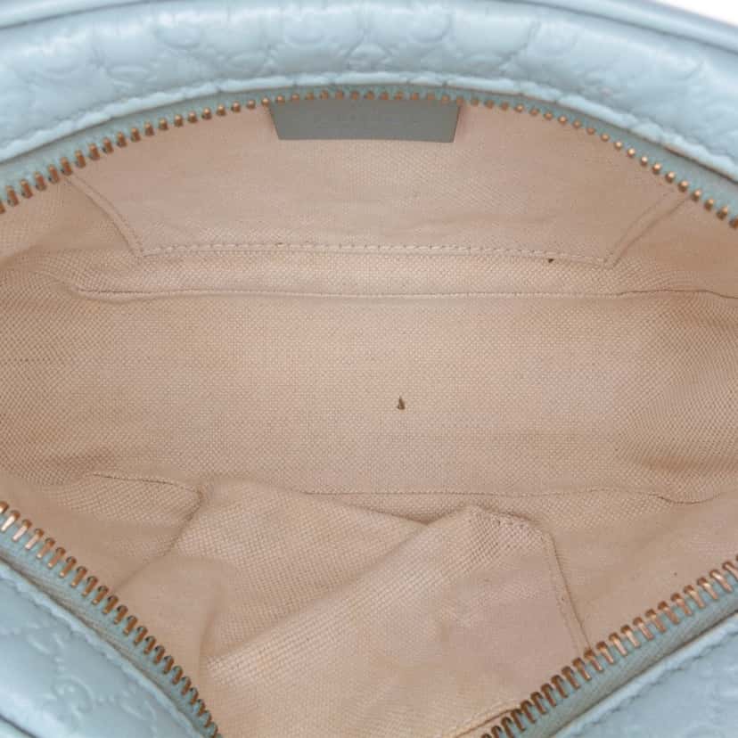 Gucci Microguccissima Sunshine Disco Camera Bag Blue Leather Good condition - Model View