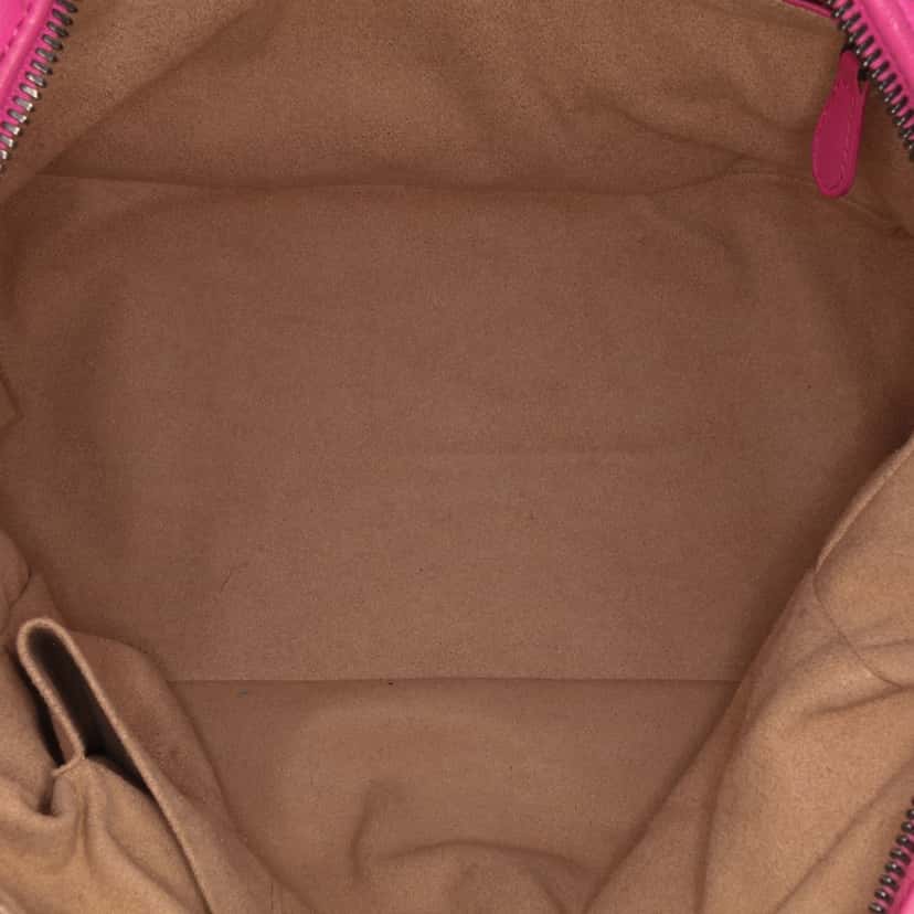 Bottega Veneta Nappa Intrecciato Boston Bag Pink Leather Good condition - Model View