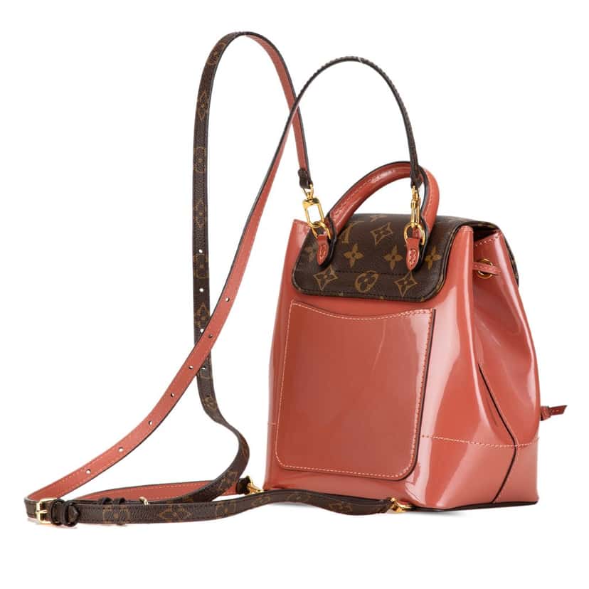 Louis Vuitton Monogram Vernis Hot Springs Pink Leather Good condition - Back View