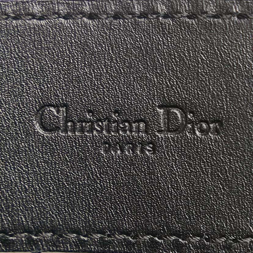 Dior Leather Saddle Belt Black Leather Good condition - Box View