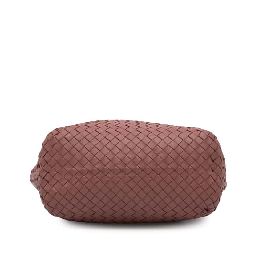 Bottega Veneta Leather Intrecciato Tote Pink Leather Good condition - Inside View