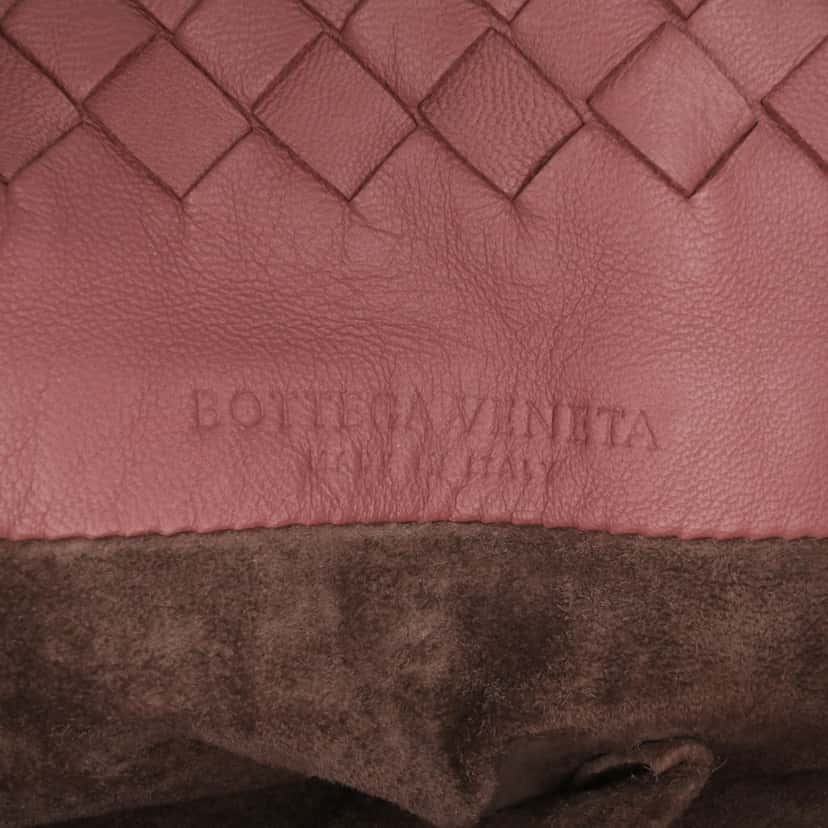 Bottega Veneta Leather Intrecciato Tote Pink Leather Good condition - Box View