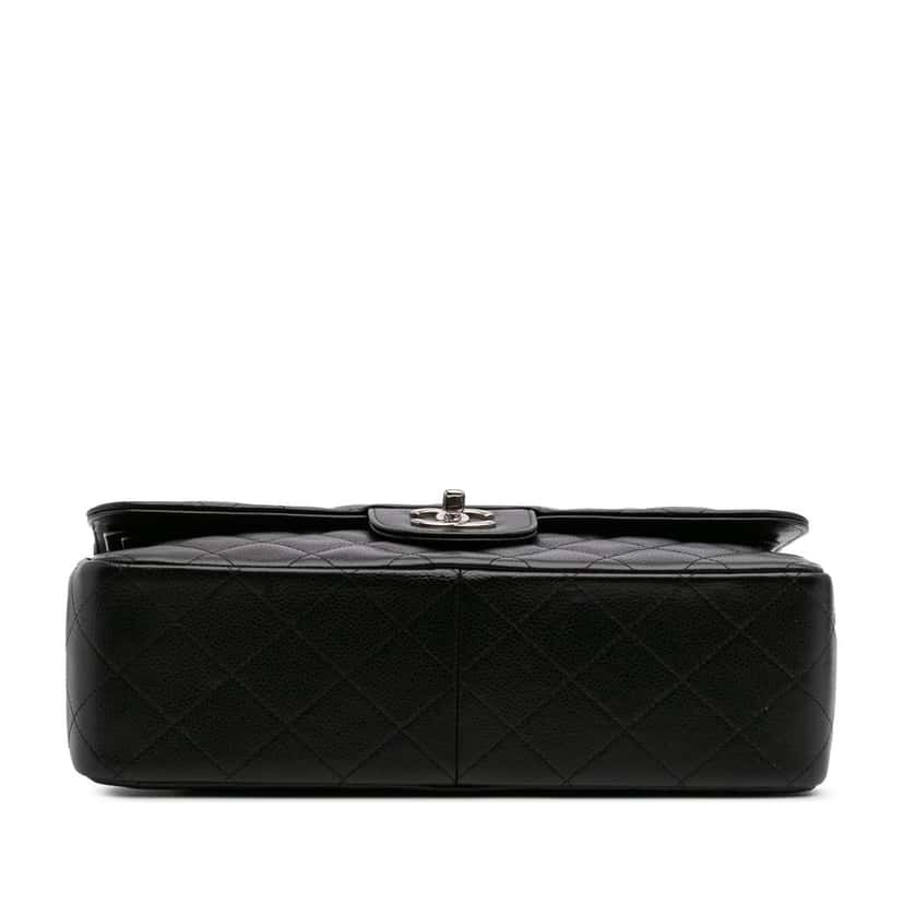 Chanel Jumbo Classic Caviar Double Flap Black Leather Good condition - Inside View
