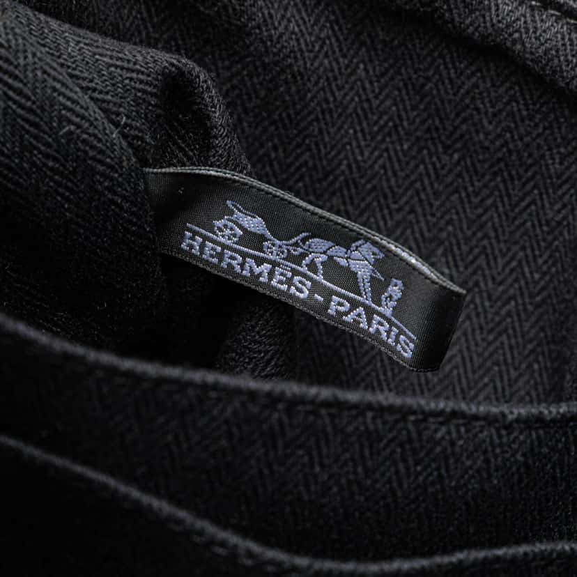 Hermès Caravan Horizontal MM Black Leather Good condition - Box View