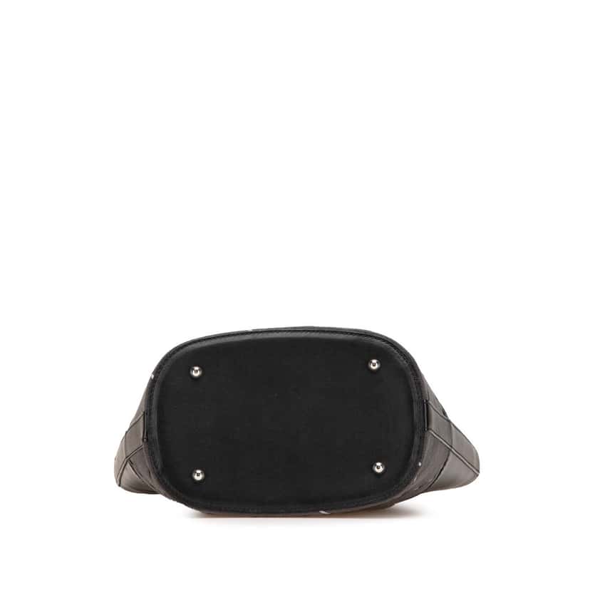 Burberry Calfskin and Suede Tote Black Leather Good condition - Inside View