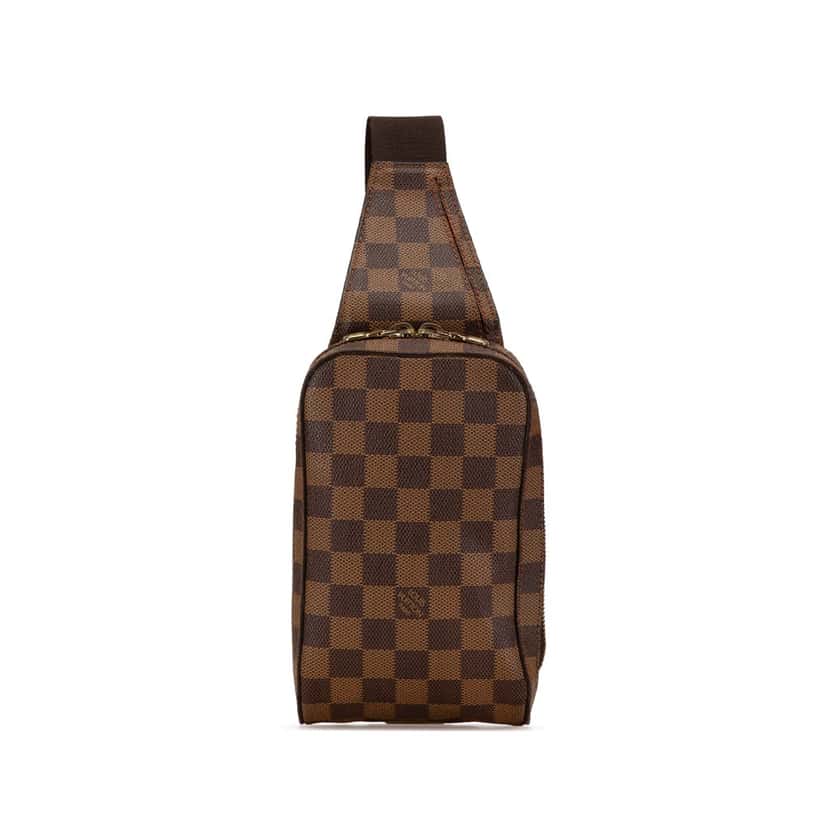 Louis Vuitton Damier Ebene Geronimos Brown Canvas Good condition - Front View