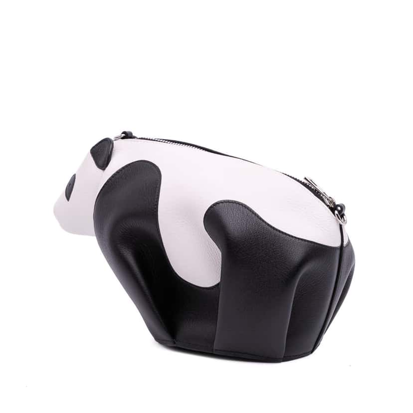 Loewe Leather Panda Bear Crossbody Black Leather Good condition - Back View