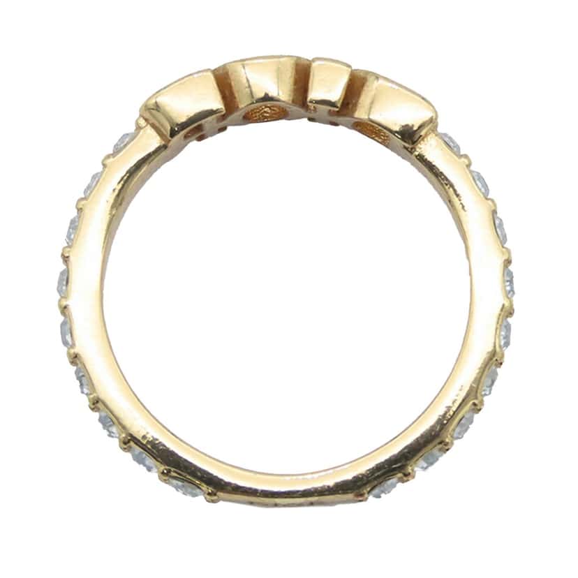 Dior Gold Plated Crystal DioRevolution Ring Gold Metal Good condition - Inside View