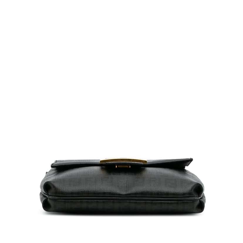 Fendi Zucchino Spalmati Crossbody Black Canvas Very good condition - Inside View