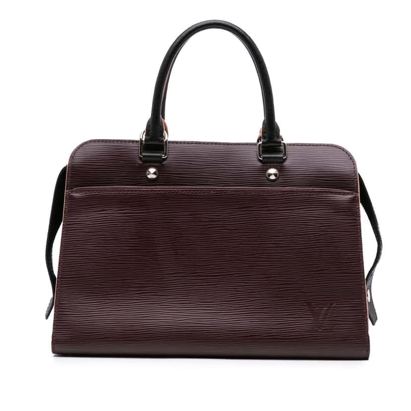 Louis Vuitton Epi Vaneau MM Brown Leather Good condition - Front View