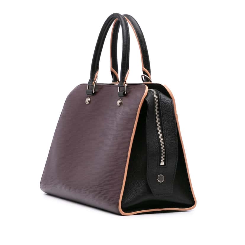 Louis Vuitton Epi Vaneau MM Brown Leather Good condition - Back View