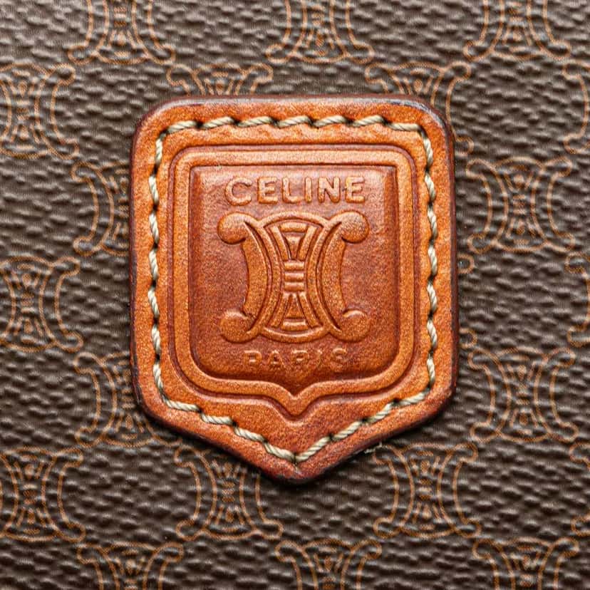 Celine Macadam Coated Canvas Handbag Brown Canvas Good condition - Box View