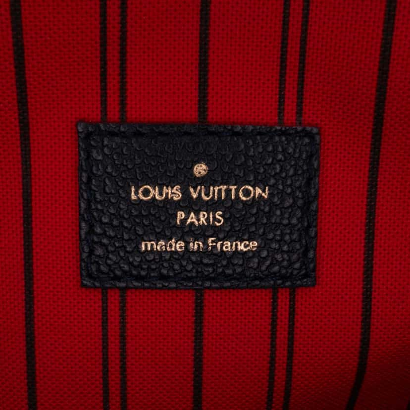 Louis Vuitton Monogram Empreinte Pochette Metis Blue Leather Good condition - Box View