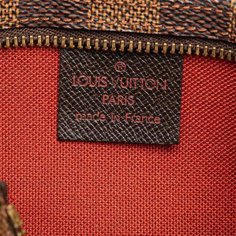 Louis Vuitton Damier Ebene Trousse Pochette Brown Canvas Good condition - Box View