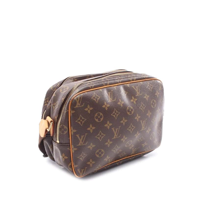 Louis Vuitton Monogram Reporter PM Brown Canvas Good condition - Back View