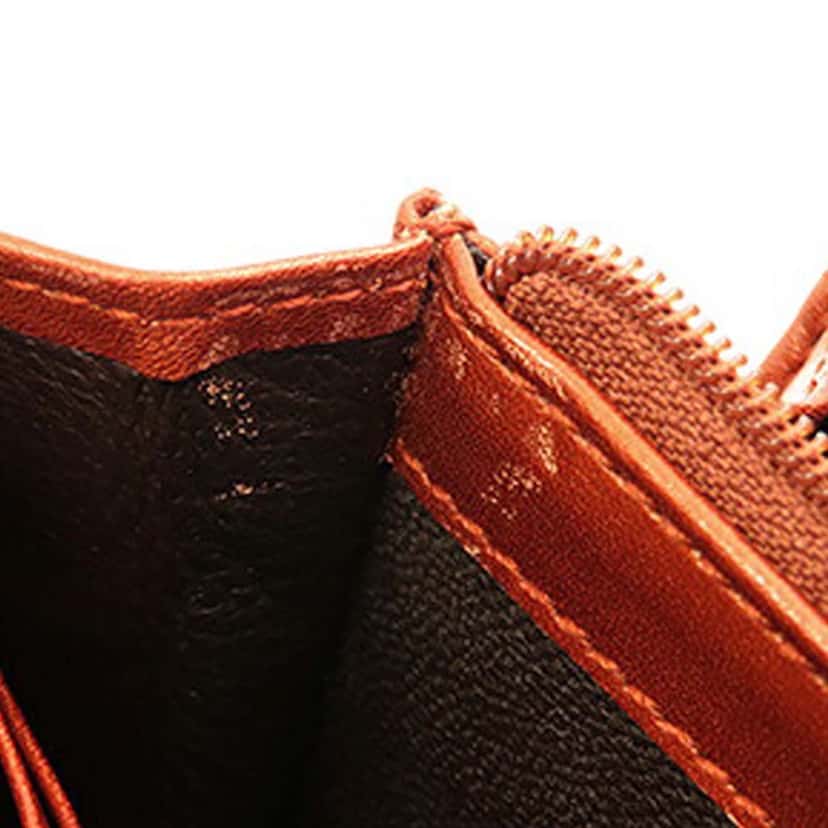 Gucci Guccissima Heart Bit Long Wallet Orange Leather Good condition - Model View