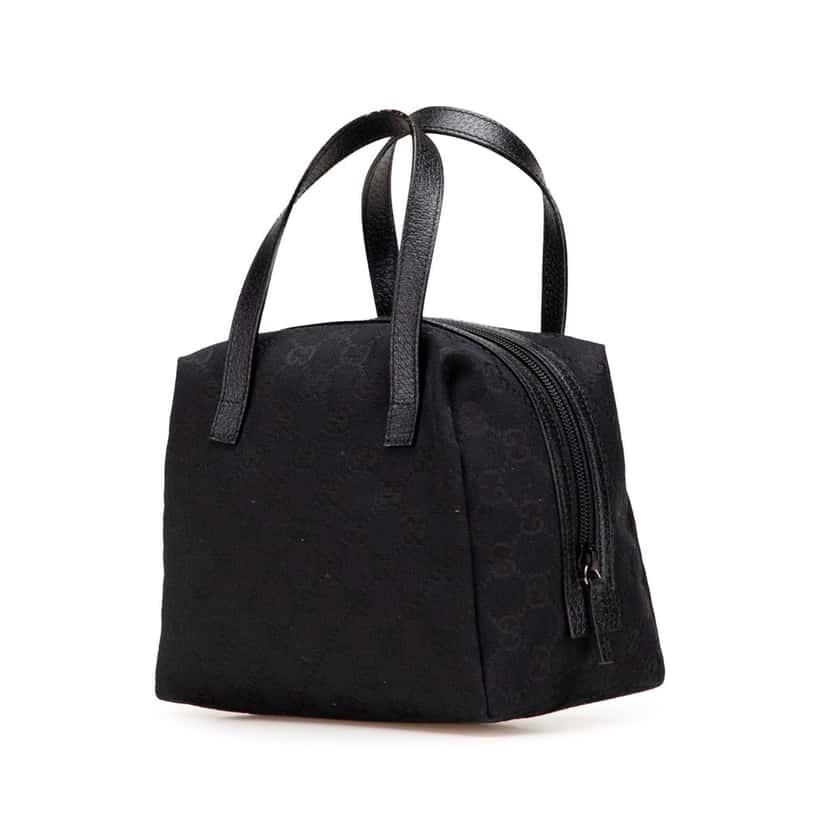 Gucci GG Canvas Handbag Black Canvas Good condition - Back View