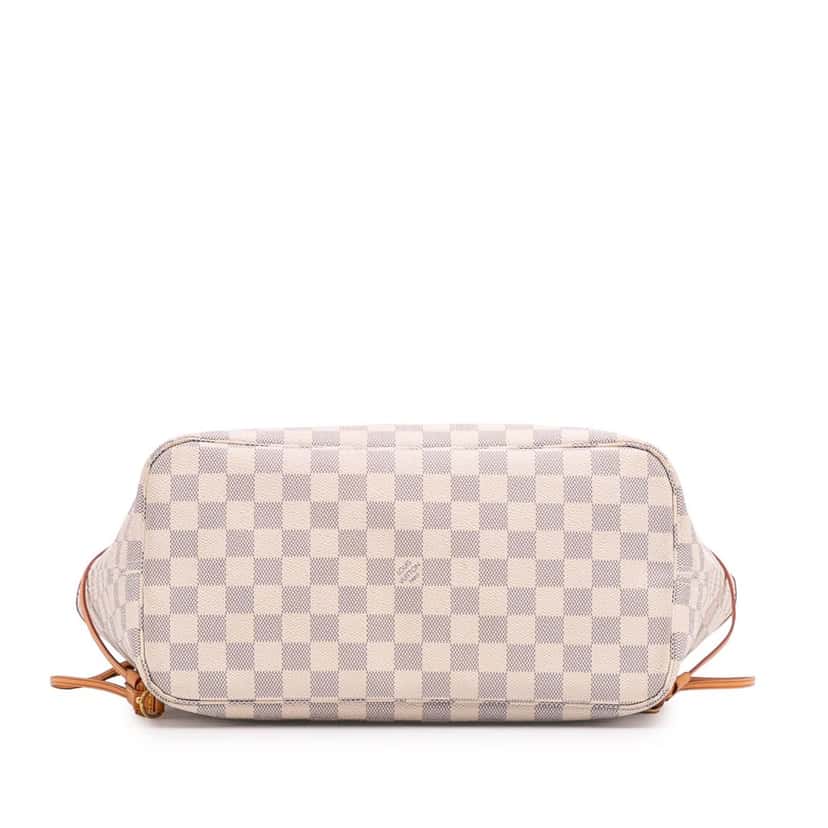 Louis Vuitton Damier Azur Neverfull MM White Canvas Good condition - Inside View