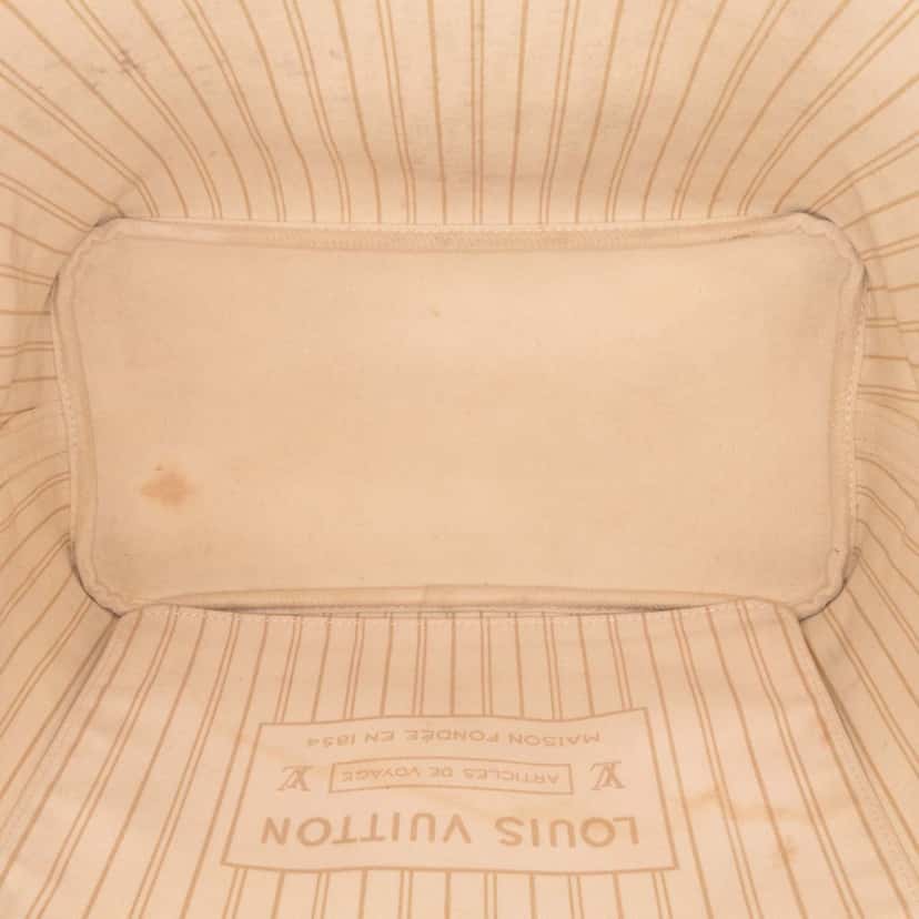 Louis Vuitton Damier Azur Neverfull MM White Canvas Good condition - Box View