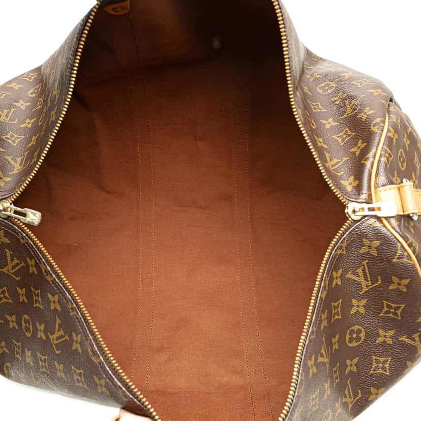 Louis Vuitton Monogram Keepall Bandouliere 55 Brown Canvas Good condition - Model View