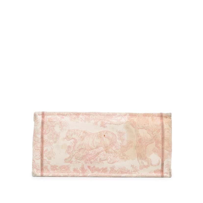 Dior Medium Toile de Jouy Book Tote Pink Canvas Good condition - Model View