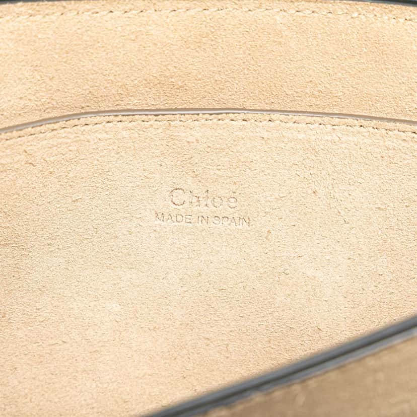 Chloé Small Suede and Calfskin Faye Crossbody Blue Leather Good condition - Box View