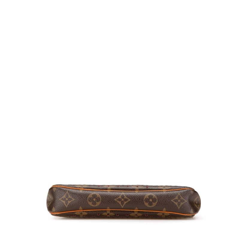 Louis Vuitton Monogram Perforated Pochette Accessoires Brown Canvas Good condition - Inside View