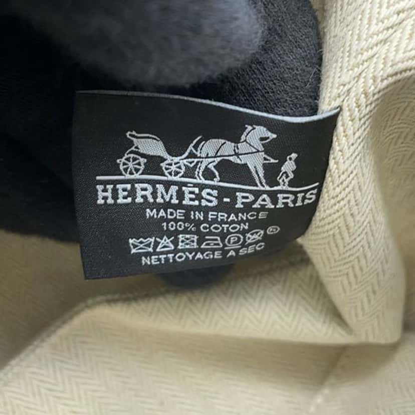 Hermès Small Canvas Bride A Brac Case Blue Canvas Very good condition - Box View