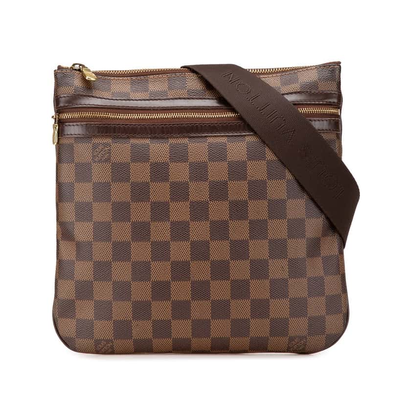 Louis Vuitton Damier Ebene Bosphore Pochette Brown Canvas Good condition - Front View