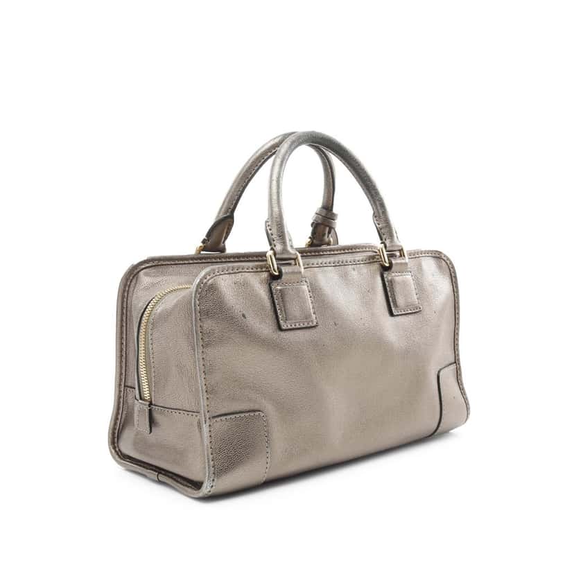 Loewe Metallic Leather Amazona 28 Gold Leather Good condition - Back View