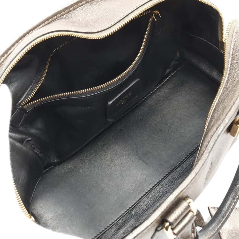 Loewe Metallic Leather Amazona 28 Gold Leather Good condition - Inside View