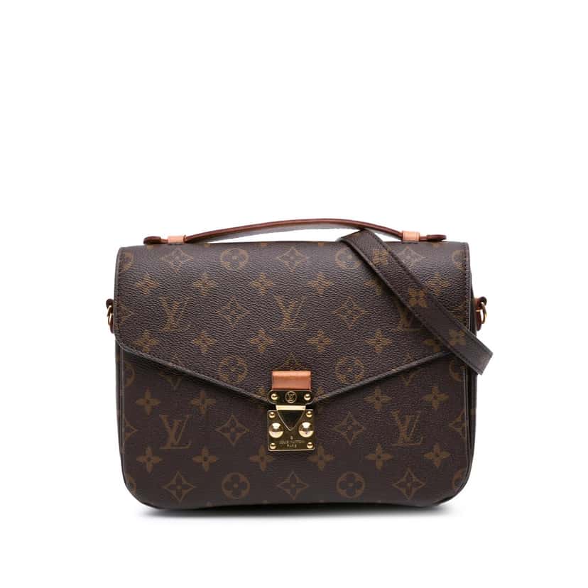 Louis Vuitton Monogram Pochette Metis Brown Canvas Good condition - Front View