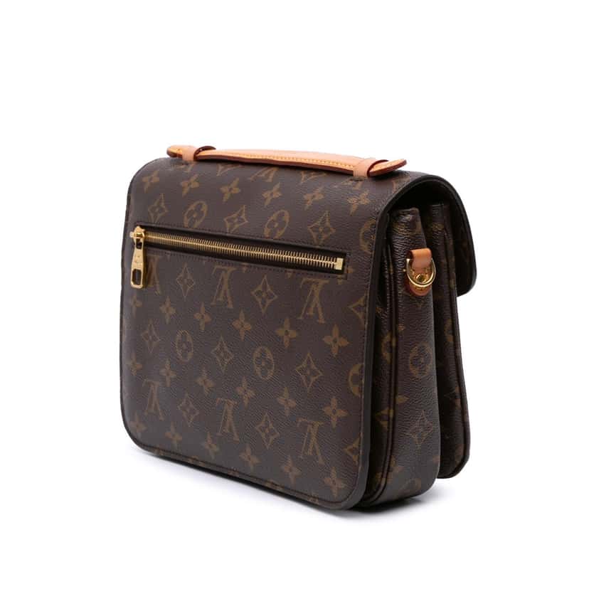 Louis Vuitton Monogram Pochette Metis Brown Canvas Good condition - Back View