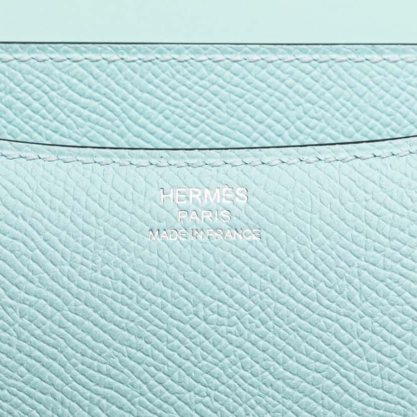 Hermès Mini Epsom Constance 18 Blue Leather Good condition - Box View