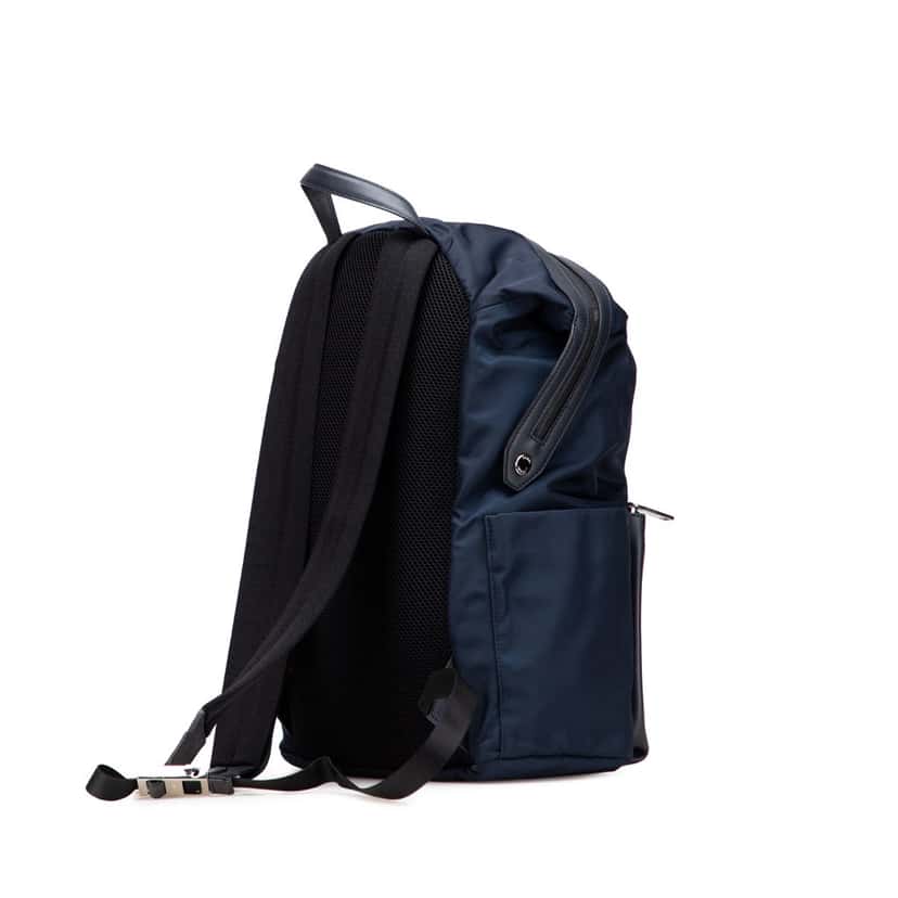 Fendi Nylon Vocabulary Blue Backpack Blue Good condition - Back View