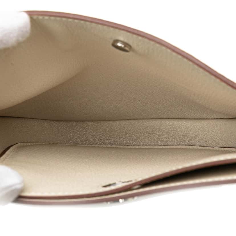 Hermès Togo Perspective Cavaliere 21 White Leather Good condition - Model View