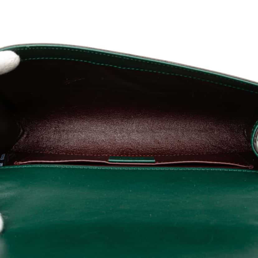 Gucci Small Leather Zumi Satchel Green Leather Good condition - Model View