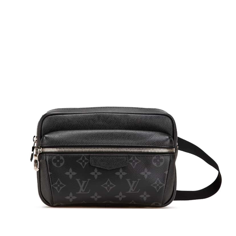 Louis Vuitton Monogram Taigarama Outdoor Bumbag Black Canvas Good condition - Front View
