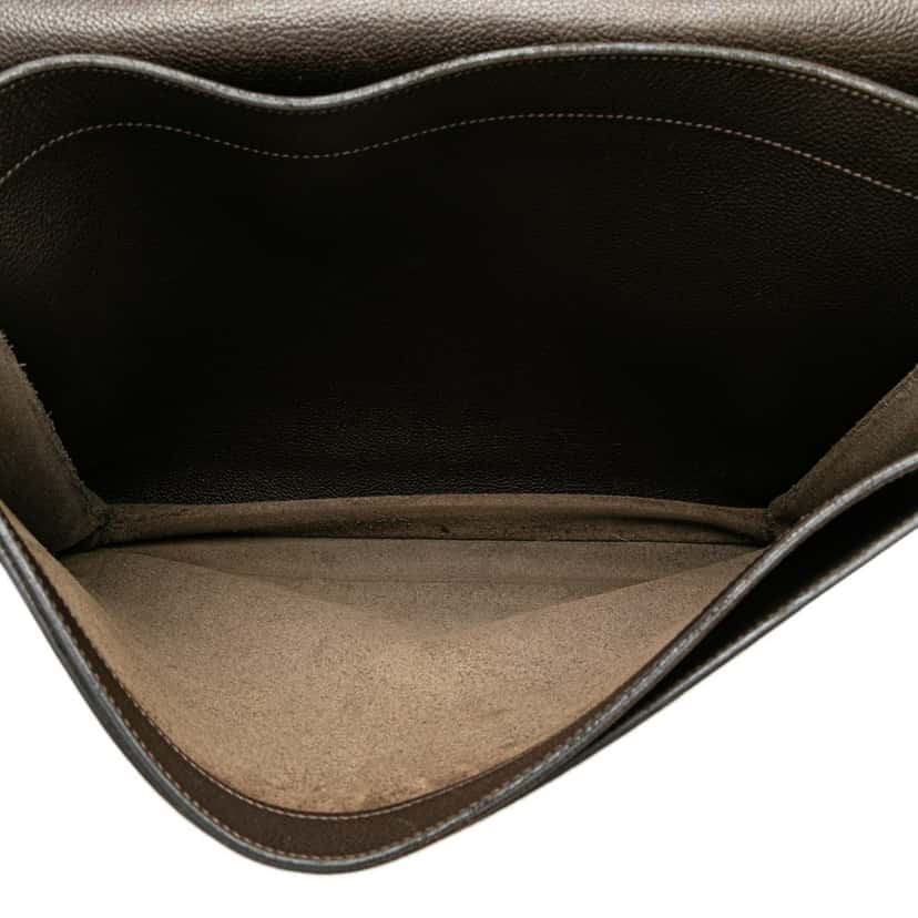 Hermès Togo Sac a Depeches 41 Brown Leather Good condition - Model View